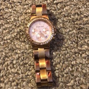 Rose gold Michael Kors watch
